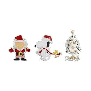Peanuts Snoopy Charlie Brown lapel pins set of 3